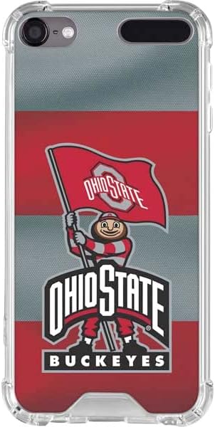 Skinit Funda transparente para reproductor de MP3 compatible con iPod Touch de 5 a 7 generación, con licencia oficial de OSU Ohio State Buckeyes