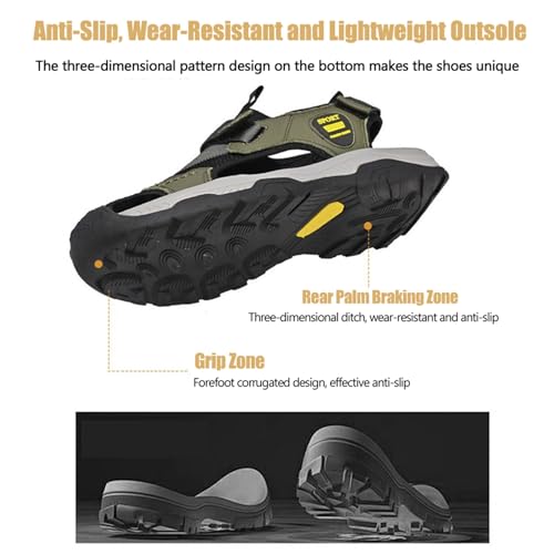 Mens Summer Casual Closed Toe Leather Handmade ls Outdoor Fisherman Beach Shoes For Outdoor Walking Driving2