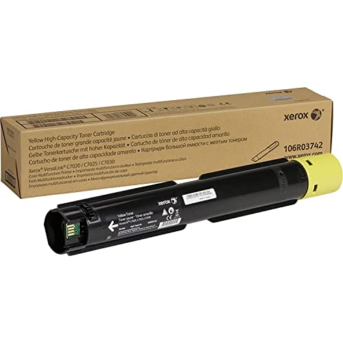 Image of Xerox VersaLink C7020/C7025/C7030 Yellow High Capacity Toner Cartridge (9,800 Pages) - 106R03742