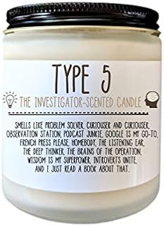 Type 5 Funny Personality Type Gift Enneagram Gift Candle Birthday Gift The Investigator Birthday Gift for Her Gift for Friend Holiday Gift