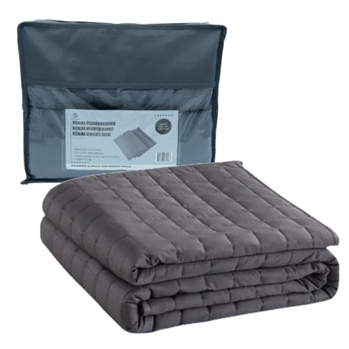 Recalma Coperta pesante, 150 x 200 cm, 9,1 kg, antistress, per la distribuzione della pressione in vetro, per un sonno profondo e un migliore riposo, per adulti
