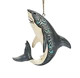 Enesco Animal Planet by Jim Shore Great White Shark Hanging Ornament, 3.75 Inch, Multicolor