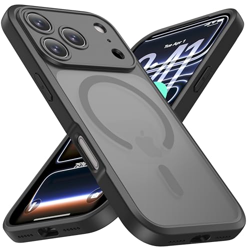 ImpactStrong Magnetic Guard Designed for iPhone 17 Pro Max Case [Camera Protection] [Military Grade Drop Tested] [Compatible with MagSafe] Slim Translucent Matte Phone Case (6.9