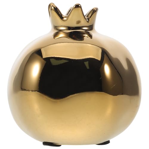 SOIMISS Vaso Oro Ceramica di Melograno in Decorativo a e Forma Colore Elegante Versatile come Centrotavola Moderno e Minimalista per Soggiorno e Ufficio