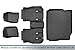 MAXLINER Floor Mats and Cargo Liner Set Black for JL New Body 2018-2021 Jeep Wrangler Unlimited Without Subwoofer (no JK)