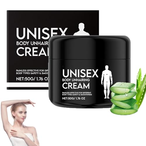 Crema depilatoria unisex, crema depilatoria, suave y de acción rápida, para todas las partes del cuerpo, resultados rápidos y suaves (1pcs)