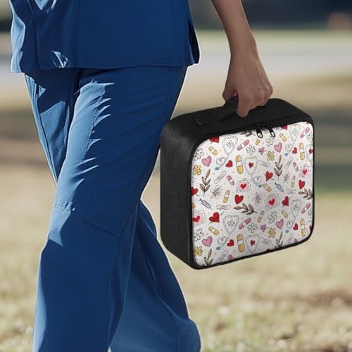 Image of Gomyblomy First Aid Kit for Cars Home Portable First Aid Kit Bag Empty Medical Supplies Storage Bag Large Capacity Emergency Kit for Travel Hiking Camping Use Lightweight