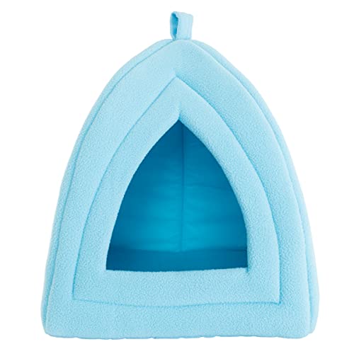 Cat House - Indoor Bed With Removable Foam Cushion - Pet Tent For Puppies, Rabbits, Guinea Pigs, Hedgehogs, And Other Small Animals By Petmaker (Blue) #TOP5