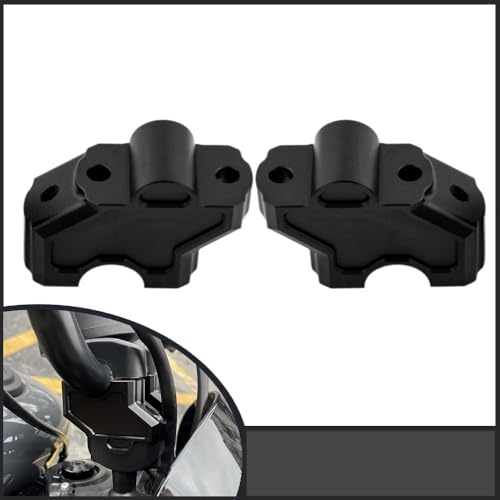 Abrazadera manillar elevador motocicleta Nightster 975 custom de aluminio 2