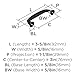 Amerock | Cabinet Pull | Oil Rubbed Bronze | 3 inch (76 mm) Center to Center | Kane | 1 Pack | Drawer Pull | Drawer Handle | Cabinet Hardware