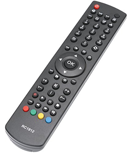 ALLIMITY RC1912 Télécommande remplacée pour AYA Techwood Celcus 32882HDLCD DLED32167HD DLED32167HDDVD DLED39167FHD LED19132HDDVD LED22167FHD LED22167FHDDVD LED22S913DVDFHD LED28272HD LED19940HD
