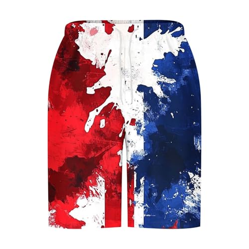Men's Swim Trunks Quick Dry Board Shorts American Flag Patriotic Hawaii Swimwear USA 4th of July Beach Shorts4