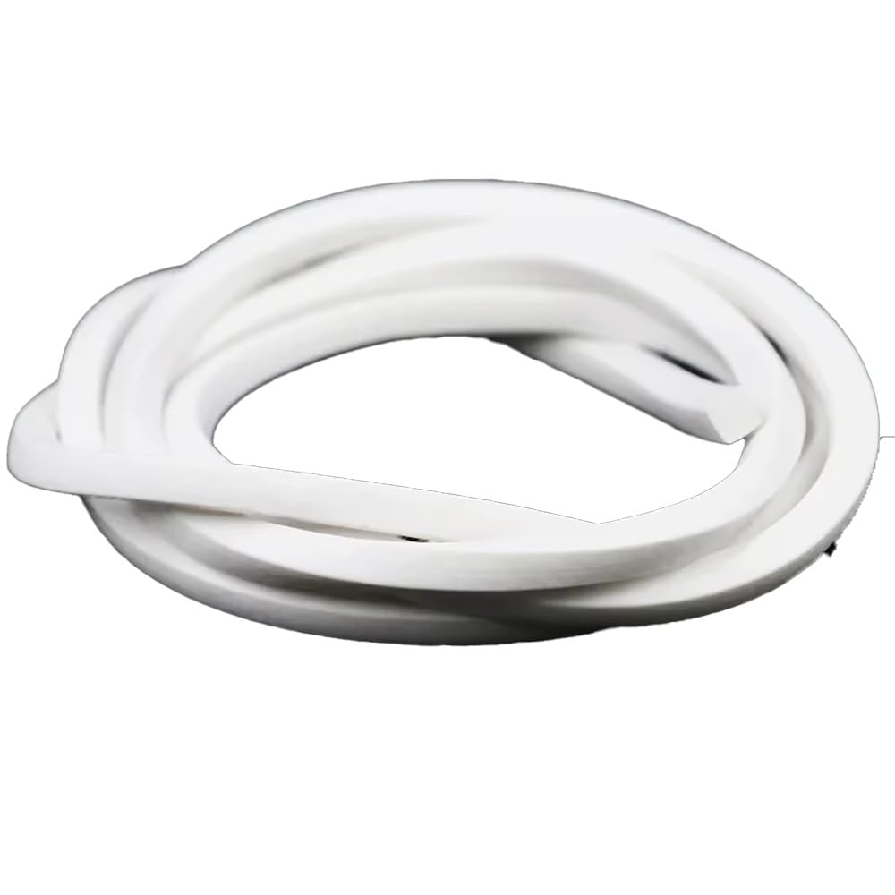 Silicone Foam Seal Strip, Square White Silicone Foam Rubber Strip 5 Meters for Door Window Gasket Multiple Sizes(3mm x 20mm)