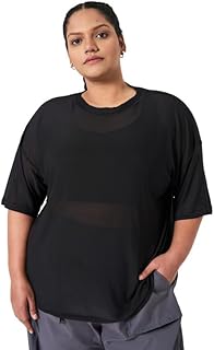 Spirit Animal Plus Size Regular Fit T-Shirt for Women | Round Neck Dry Fit Gym Tshirts | Women Plus Size Casual Workout Ts...