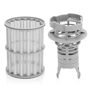 00645038 Dishwasher Fine Filer & Coarse Micro Filter for Bosch Kenmore Thermador Dishwasher, Replaces AP4339631 00651097 PS3479708 PS8730270
