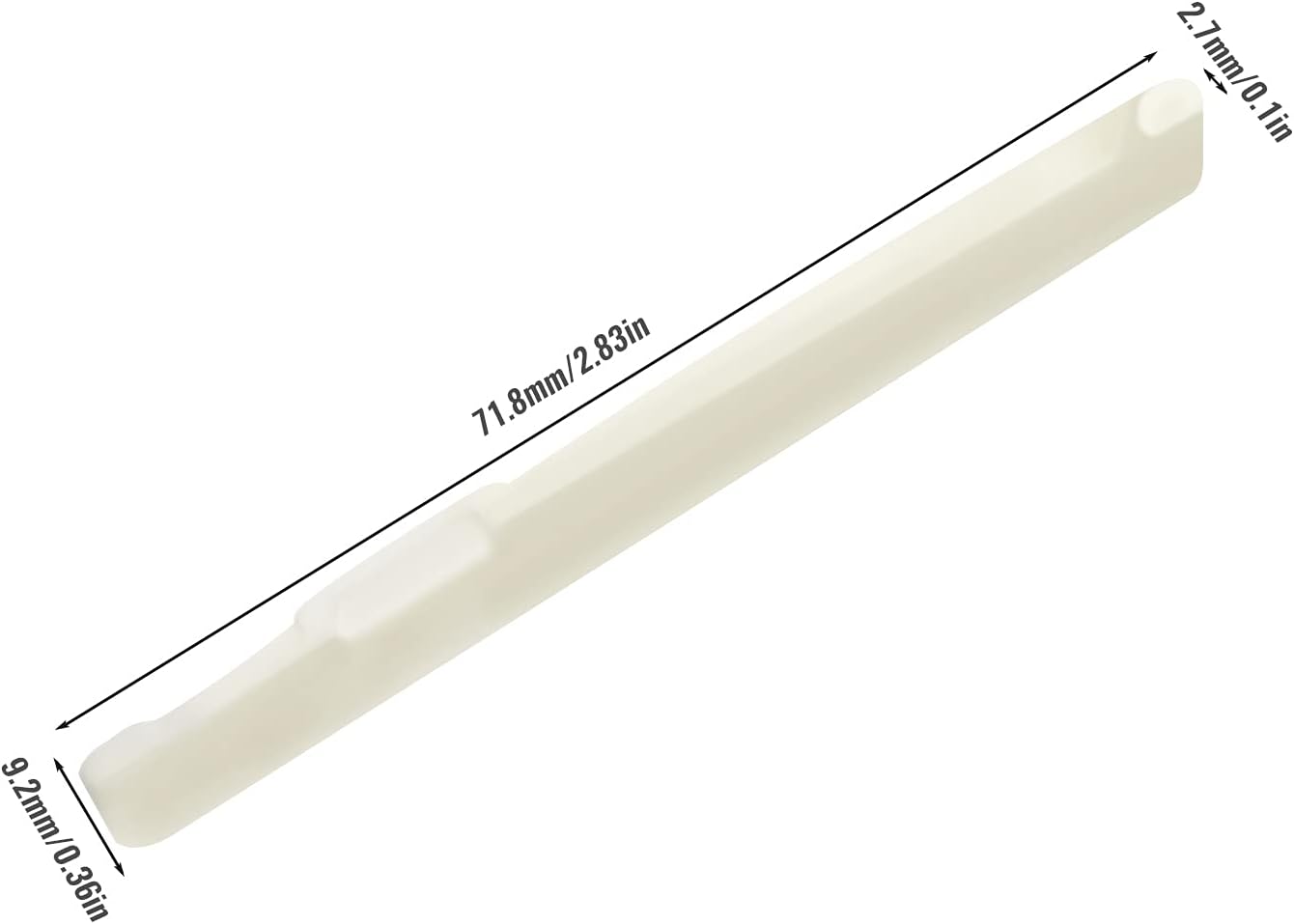 4pcs Acoustic Guitar Saddle Real Cattle Bone Grooves 6 String Ukuleles Bridge, 72 x 8.5 x 3mm : Musical Instruments