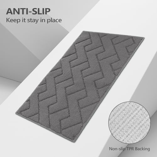 Image of hicorfe Kitchen Runner Rug,24 inchx71 inch+24 inchx35 inch Kitchen Set,Non-Slip Kitchen Mat