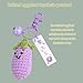 Simplines Crochet Keychain, Crochet Charms, Keychain for Women, Keychains, Handmade Weaving Fruit Keychains for Car Keys Bag