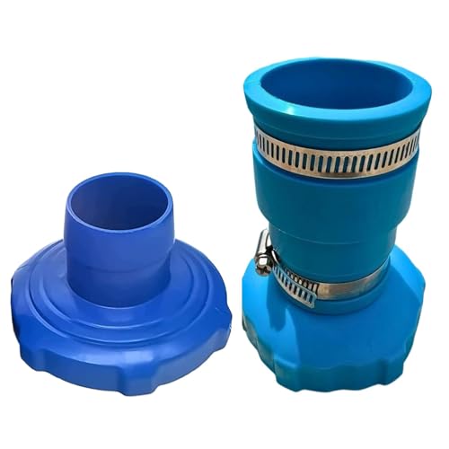 Hogvinnatil Adaptador de manguera de vacío para skimmer, adaptador de manguera de vacío para piscina, conexión sanitaria para piscina, adaptador de conexión de bomba de filtro de línea de vacío para