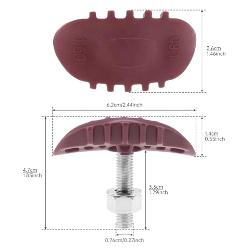 Image of Windance Wheel Rim Lock Inner Tire Lock Replacement for Motorcycle Motocross Dirt Bike Pit Bike (Maroon, 1.6inch)