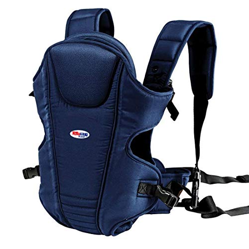 Chinmay Kids Premium Baby Carrier Bag in 3-in-1 Ergonomic Adjustable Sling Kangaroo Design with Carrying Basket for Front & Back Use for Infant Child and Mother Travel - 0 to 2 Year (Blue) Chinmay Kids Premium Baby Carrier Bag in 3-in-1 Ergonomic Adjustable Sling Kangaroo Design with Carrying Basket for Front & Back Use for Infant Child and Mother Travel - 0 to 2 Year (Blue)