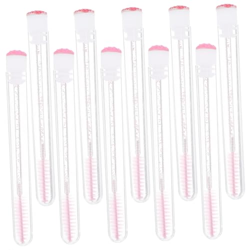 Healeved Woman Eyelash Brush 10pcs Pp Rhinestone Eyelash Lash Curler Set Small Brush Decorative Lash Curler for Home Random