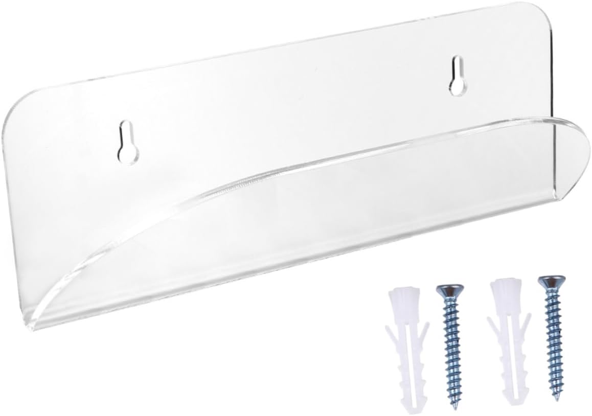 Skateboard Display Mount Wall Mounted Acrylic Bracket Holder for All of Skateboards Skis Snowboards More Easy to Install for Home Office Store Decor