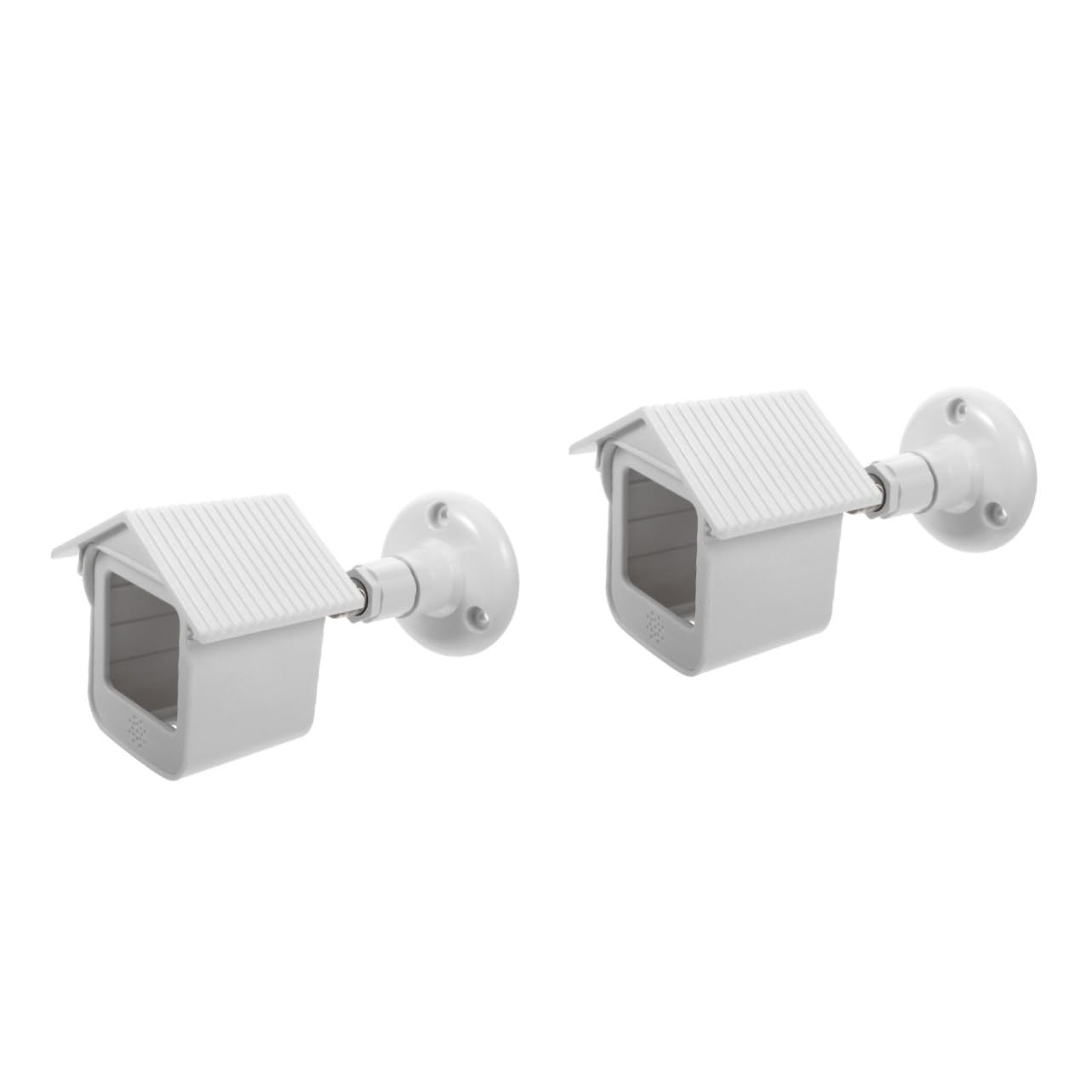 Holibanna 2 Sets Waterproof Camera Rain Cover for Outdoor Security Cameras Wall Mount Cover Plastic Protective Roof Case