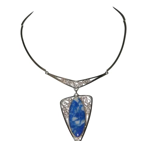 Artistan filigree lapis lazuli necklace