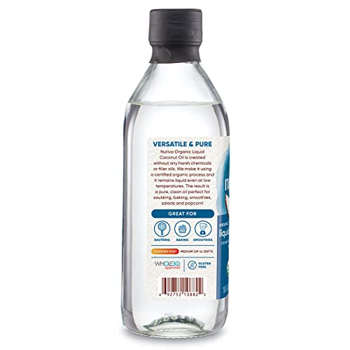 Nutiva Organic Liquid Fractionated Coconut Oil, 16 Oz, USDA Organic, Non-GMO, Non-BPA, Vegan, Keto, Paleo, Use for Cooking or Moisturizer for Skin, Massage and Hair - Thumbnail 6