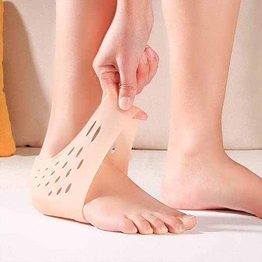 Sponsored Ad - Silicone Height Increase Invisible Shoe Inserts Insoles Inner Heel Height (4 Cm Skin Color)