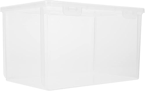 DOITOOL Caja de pan de plástico transparente, contenedor de almacenamiento de pan transparente hermético hermético para pan, panera para pan casero,