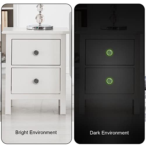 Xianghefu 4 Pcs Fluorescent Kitchen Cabinet Knobs,Gamepad Grey Gaming Luminous Handle Illuminated Crystal Glass #TOP2