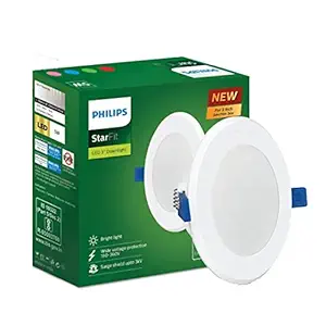 PHILIPS Starfit 5 watt Concealed JB LED downlighter for Ceiling with 3 inch Cut-Out (Cool Day Light, Pack of 1), White