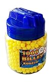 1000 Billes Rondes Recharge 1000 Billes Rondes 6 mm Couleur Jaune pour Pistolet à Bille - Forme Biberon Pratique -