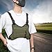 Fiocias Women Chest Rig Bag Phone Holder Modern Adjustable Strap Utility Chest Bag Running Vest for Exercise Outdoor Cycling Travel, Green