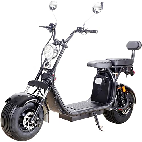 Mototec Knockout 60V 2000W Lithium Electric Scooter Black #TOP9