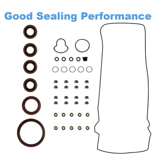 Image of Engine Cylinder Head Gasket Set Compatible with Toyota T100 1994-1998, Tacoma 1995-2004, 4Runner 1996-2000 Replacement for HGS939 HS9465PT HS34625 210221 VG1570 09-11652 VG1570