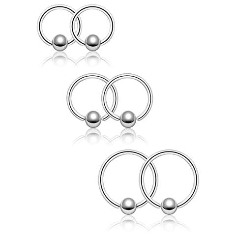 JSDDE Stainless Steel Captive Bead Piercing Jewelry Cover