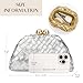 CHUNLI Dressy Woven Clutch Purses for Women Evening Wedding Formal Occasion,Dumpling Crossbody Shoulder Handbags for Women