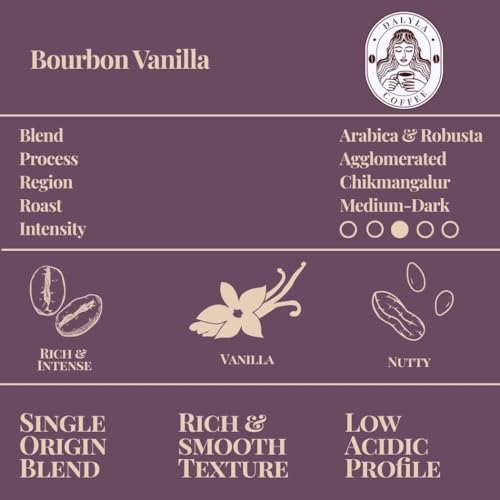Image of Bourbon Vanilla Premium Instant Coffee 100 G - Rich Aroma, Strong Flavor, Smooth Blend for Hot & Cold Coffee, Desserts & Baking