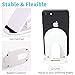 Cell Phone Stand, 4Pack Portable Foldable Cellphone Holder for Desk Accessories Mobile Adjustable Dock Desktop Stands Kickstand for tablet iPad Mini iPhone Office Supplies Black White Pink Blue