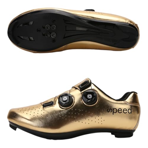 Fooceoute Zapatos para Bicicletas Hombres,Zapatillas Ciclismo Mujer,Zapatillas para Bicicleta De Carretera,Parte Superior Transpirable,Adecuado para Ciclismo En Interiores O Exteriores