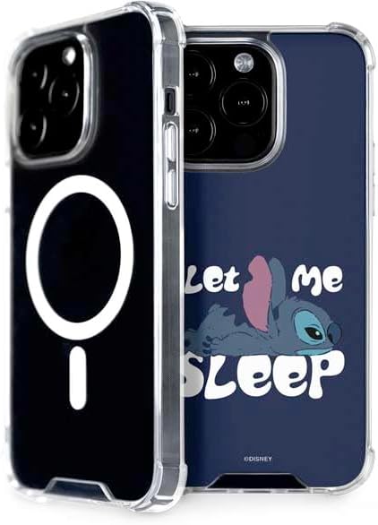 Skinit Phone Case Compatible with MagSafe iPhone 15 Pro - Officially Licensed Disney Lilo and Stitch Pattern Design
