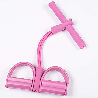 6YGR - Equipo universal de fitness para el hogar, ligero, pequeño, portátil, portátil, para uso en interiores y para hacer ejercicio, pérdida de peso, para el vientre magro, 2 unidades, color rosa