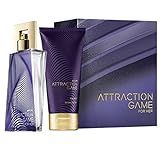 Avon Set Attraction Game Eau de Parfum 50ml + Bodylotion 150ml in der Geschenkbox neuer Duft aus der Attraction Serie hypnotischer Akkord für Damen.