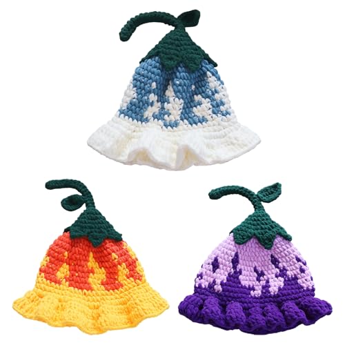 Chapeau tricoté citrouille chaud et isolant, accessoire déguisement Halloween