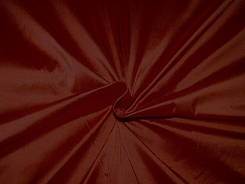 Soie Dupion pure couleur rouille haute couture pour robe de bal