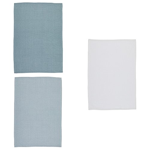 Toallas de té de alta calidad en algodón Kitchen Craft con elegante diseño gris 2