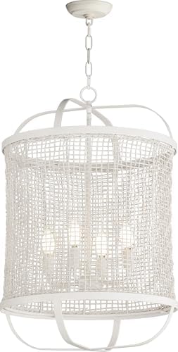 Maxim Lighting 22474WWT Cestino 19" Pendant, Weathered White
